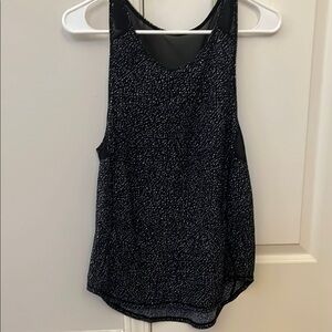 Lululemon Athletica Black and Gray Tank Top with Shimmery Finish